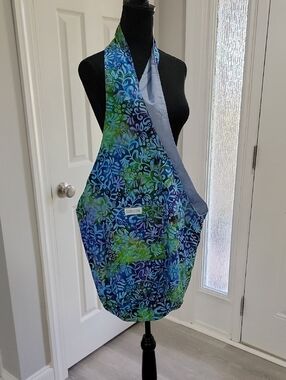 Handmade Blue & Green Batik Tote Bag